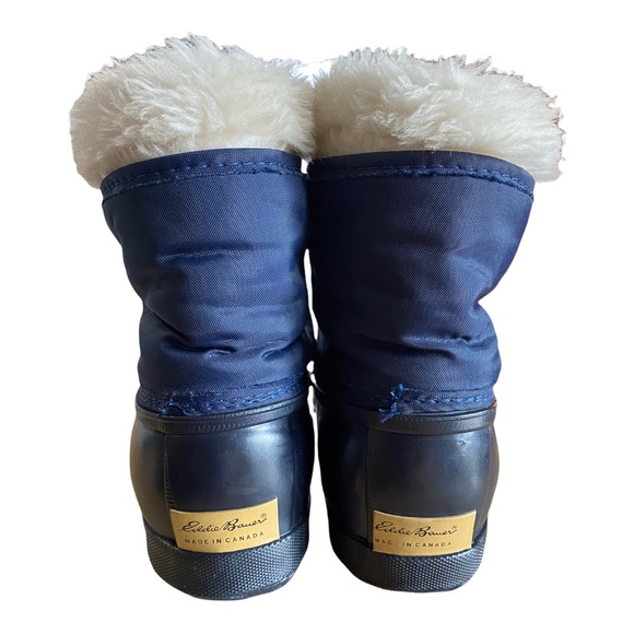 Eddie Bauer Sorel Lined Waterproof Insulated Duck Boots Women’s SIZE 7 Black Y5 - Picture 4 of 11